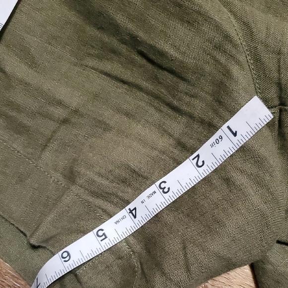 Madewell Green High Waist Pleated Shorts - Picture 4 of 9